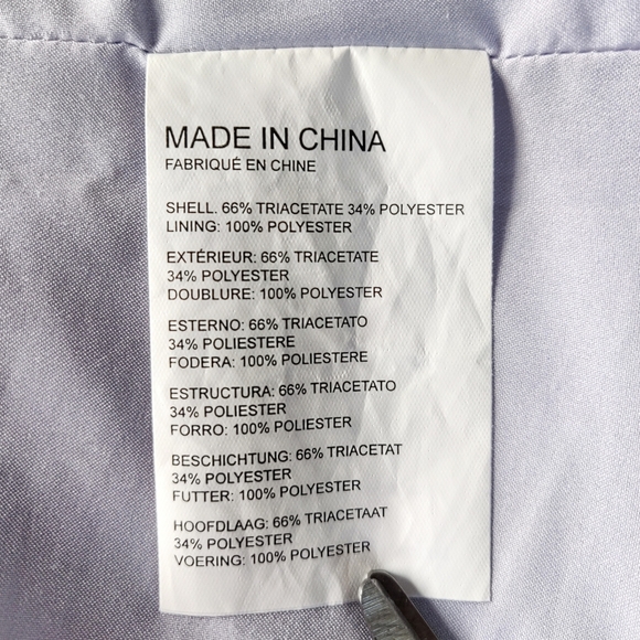 Club Monaco Light Blue Lined Pleated A-line Skater Nella Skirt sz. 10 - Picture 7 of 7